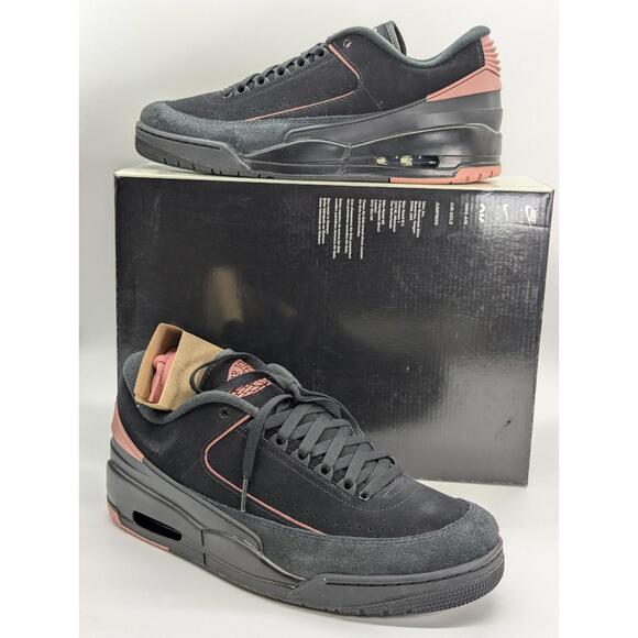 Mens Size 12 - Nike Air Jordan 2/3 Black Rust Pink FD0383-003 New Low Top EU 46